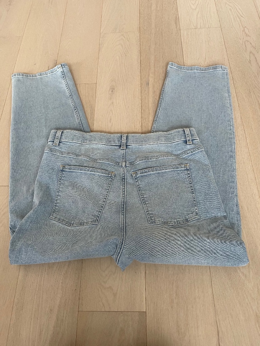 SPANX Lycra Distressed Slim Straight Jenas Turner Wash Size 18 NWT - Picture 7 of 9